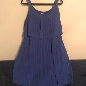 Flowing blue dress